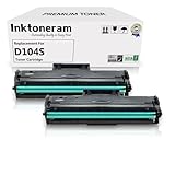 Inktoneram Compatible Toner Cartridges Replacement for Samsung D104S MLT-D104S MLTD104S ML-1865 ML-1865W SCX-3200 SCX-3200W SCX-3205 SCX-3205W ML-1660 ML-1660N ML-1665 ML-1670 ML-1675 (Black, 2-Pack)