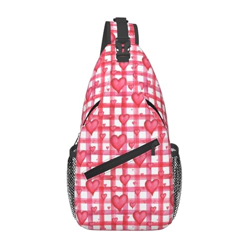 Sac à dos cœur brodé Saint-Valentin mixte style randonnée urbaine pour ordinateur