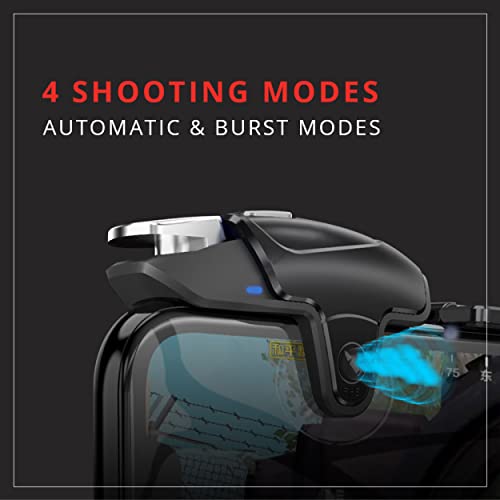 Image of AtomZ Battlepods Z3 Automatic Electric Conductive Gaming Triggers with Burst Mode Function for Mobile Game, BGMI /FreeFire /COD Mobile /Fortnite /etc.- Works with Most Android and iOS Phones-1 Pair