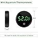 Aquarium Thermometer Digital Fish Tank Thermometer Led Display Fish Tank Temperature Gauge Accurate Thermometer to ±1℉ for Betta Axolotl Turtle Tank (with Spare Battery)