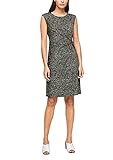 seitliche Raffung s.Oliver BLACK LABEL Damen Kleid aus Viskosestretch brown AOP 36