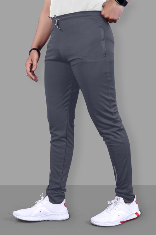 Image of NoseQueen Regular Track Pants for Man | Men Trackpant | Night Pants for Man with with Zippered Pockets, Drawstring Waist
