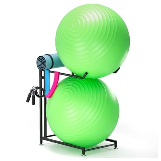 Lhysn Exercise Ball Storage Rack Organizer