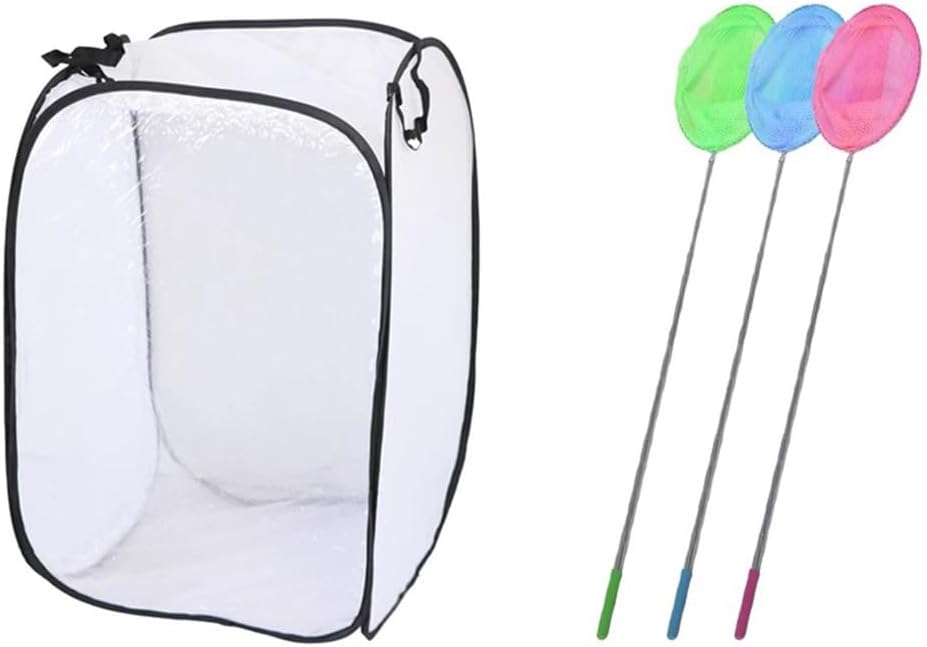 Large-Sized Foldable Insect Habitat Cage, Suitable for Nature Observation Experiments,Insect Cages