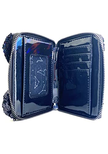 Loungefly X LASR Exclusive Disney Celestial Dreams Black Holographic Sequin Minnie Zip Wallet - Cute Wallets Fashion Cosplay Disneybound4