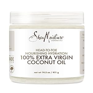 SheaMoisture Body Moisturizer For Dry Skin 100% Extra Virgin Coconut Oil Nourishing Hydration Soften And Restore Skin And Hair 14.5 oz