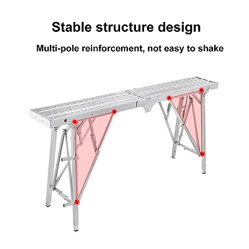 Plate-Forme de Travail Pliable Portable avec structure télescopique