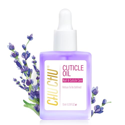 CHUCHU Aceite de uñas para cuidado de uñas: 15 ml de lavanda jojoba Nail Cuticle Oil Vitamina B & E - Aceite para cutículas para uñas Fortalecer las uñas agrietadas y prevenir la rotura de la piel