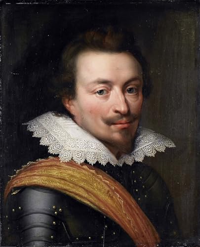 Cuadro de Juan VIII de Nassau Siegen lienzo Jan Anthonisz Van Ravesteyn retrato 60x90cm