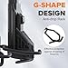 Mutak Gun Rack Wall Mount, Indoor Metal Gun Rack, Adjustable Rifle Storage Holder with Soft Padding, Vertical Gun Display, for 8 Slot