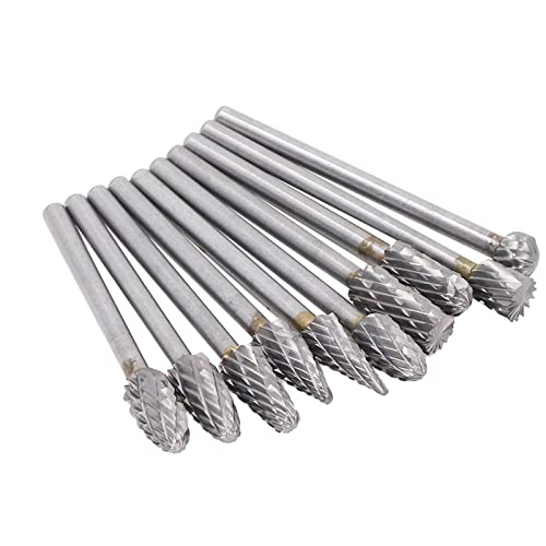 Set de fresas de carburo para metal 10 piezas miniatura 5