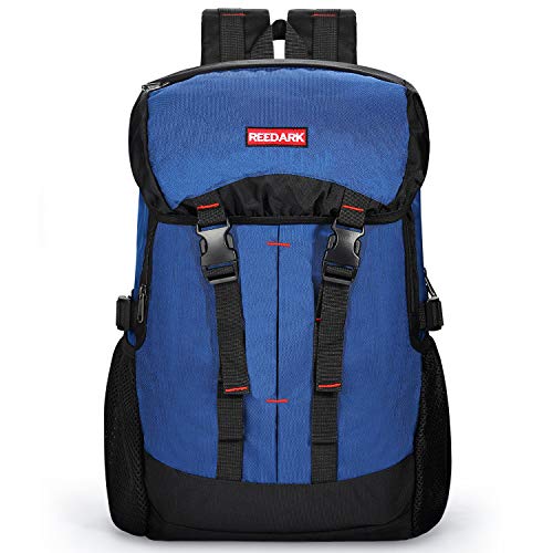 REEDARK リュックサック メンズ 40L大容量 撥水素材 YKKファスナー 登山 リュック 防水防災【2019年最新 (ネイビー)