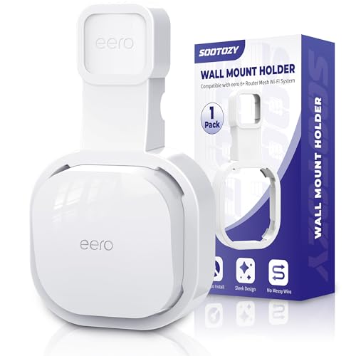 Wall Mount Holder for eero 6 and for eero 6+ Router Mesh Wi-Fi System – No Messy Wires,...