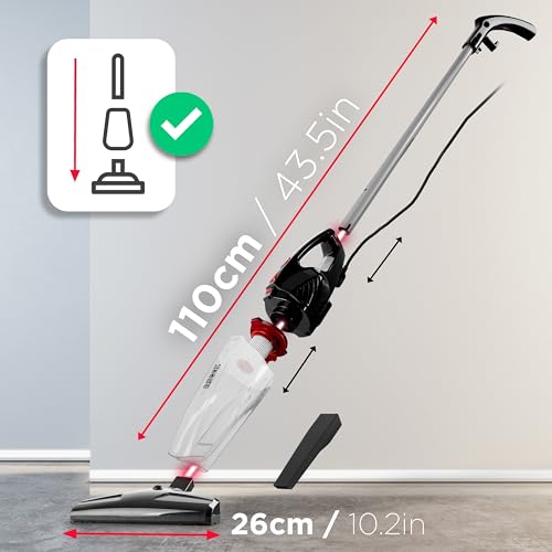 Duronic VC8 BK Lightweight Stick Vacuum Cleaner with HEPA Filter - Image 2