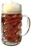 North Mountain Supply Worlds End Jumbo Glass Beer Mug - for Holding Large Quantities - 43 Ounces - 1