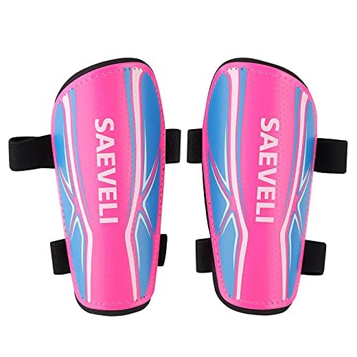 Saeveli Soccer Shin Guards for Toddlers Kids Youth - Lightweight and Durable Shin Pads with Adjustable Straps for Kids 2-14 Years Old Boys and Girls (XS, Pink)