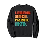 legend since march 1978 vintage birth of birthday classic felpa