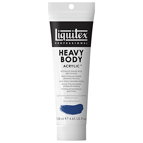 Image of Liquitex Professional Heavy Body Acrylic Paint 4.65-oz tube, Phthalocyanine Blue (Red Shade)