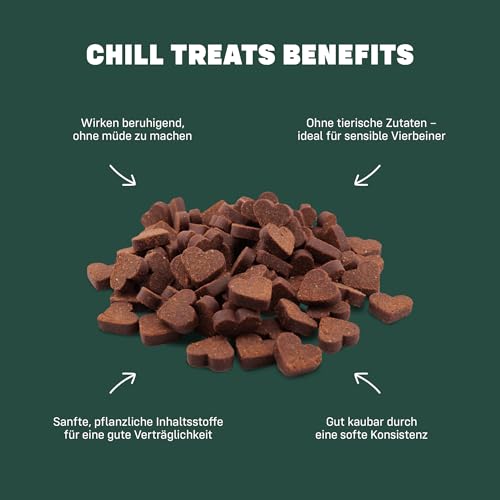 liebs Hunde Supplement Entspannung & Anti-Stress (1 x 300g) | Entspannungs Snack Hunde – Unterstützt Beruhigung - Stress & Angst | Beruhigende Chews für Hunde