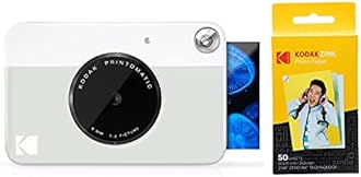 KODAK Smile Instant Digital Printer with Paper 50-pack Bundle