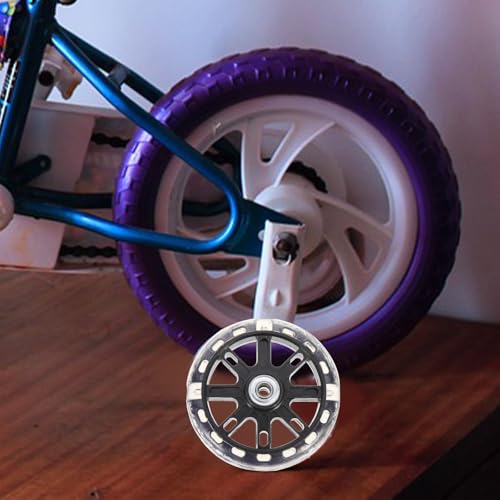 Set de Ruedas de Entrenamiento para Bicicleta POPETPOP con Ruedas de Soporte Resistentes en Negro, Incluye Timbre y Herramientas para Niños y Equilibrio en Ciclo miniatura 3