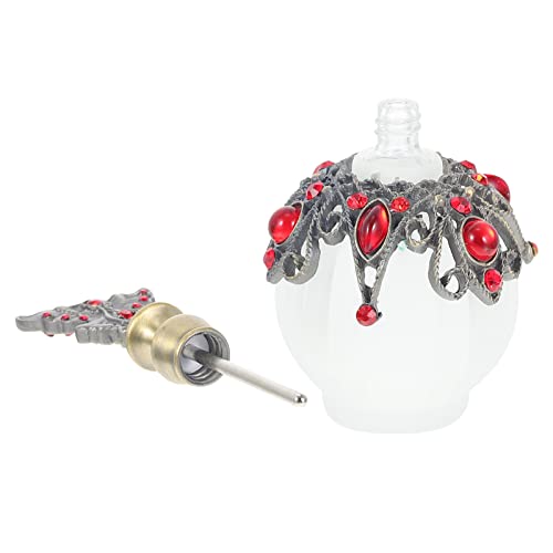 Botellas de perfume de vidrio PRETYZOOM de 30 ml con acabados sofisticados de estilo vintage 2