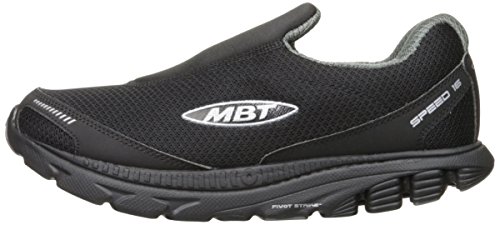 Mbt Men's Speed 16 Slip On Walking Shoe, Black/Gray, 7.5 M Us #TOP7