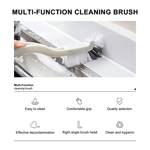 Scrubbing Kitchen Brushes For Brushing Dishes, Small Brushes With Handles, Hard Bristles For Cleaning Dishwashers, Bathroom Sinks, Tile Lines 2 Pcs #TOP3