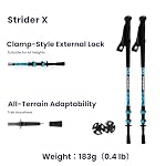 Strider X Carbon Fiber Trekking Poles Adjustable Hiking Poles - Image 2