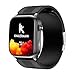 Knauermann PRO 4 Air (2026) Smartwatch & Fitness-Tracker Damen Herren, AMOLED Always-On, IP66, Bluetooth 5.3, bis 25 Tage Akku, Android & iOS, Schwarz – Eckig, Premiumpaket