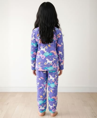 Image of Anthrilo Pure Cotton Printed Pyjama Set for Girls | Sleepwear | Night Suit, Night Wear | Long Sleeves T-Shirt & Pyjama | Regular Wear | 0-14 Years