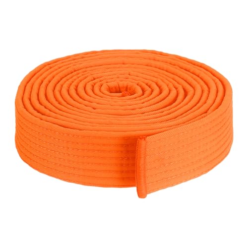 Ceinture de taekwondo orange en polyester PATIKIL pour les cours de judo et karaté