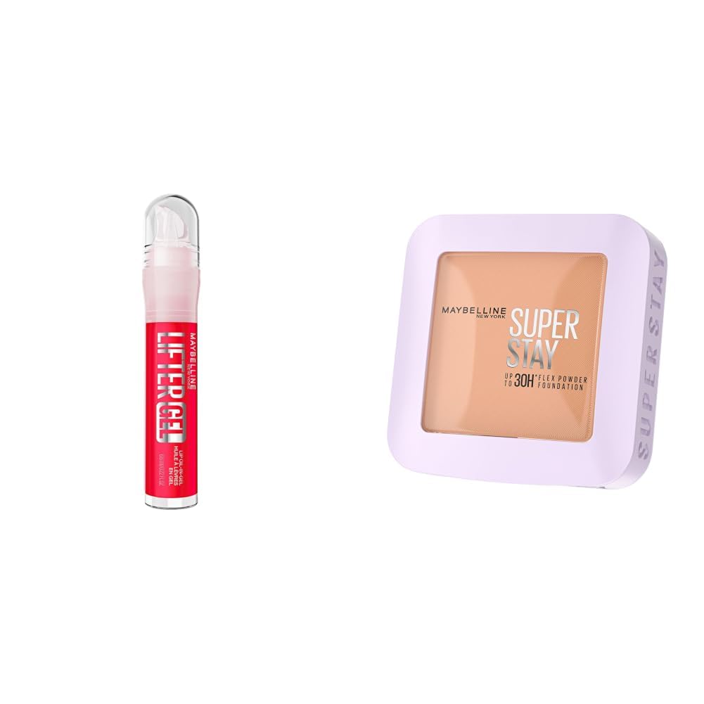 Maybelline New York Lifter Gel Lip Oil In Gel Maybelline New York Super Stay Flex Powder Foundation Compact 310, Full Coverage 30H Full Coverage, Perfect for Oily Skin, Waterproof Sweatproof 9g-image-32