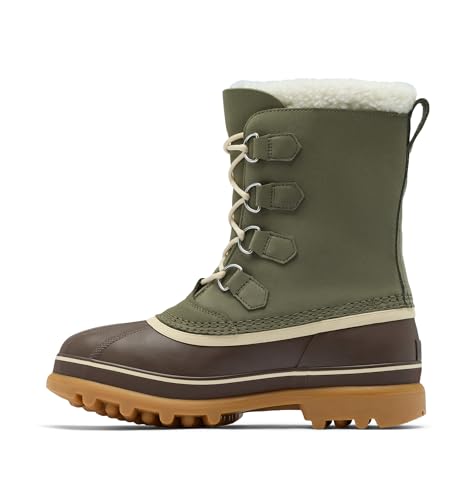 Image of Sorel Men's CARIBOU WP, Stone Green /Tobacco, 9 Regular