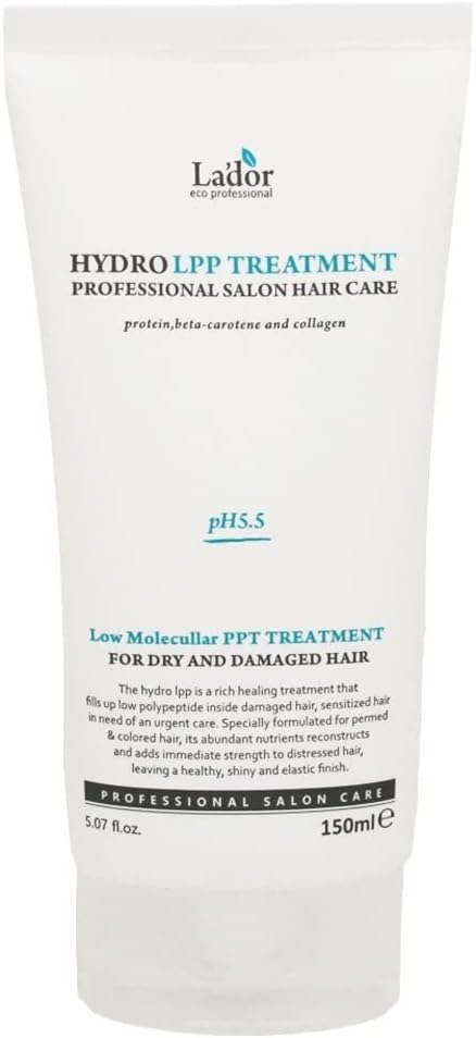 LA'DOR - Hydro LPP treatment Tube - Hair Treatment Collagen Moisturising Hair Conditioner for Weak and Damaged Hair Natural Ingredients Jojoba Oil No Silicone No Sulfate pH 5.5