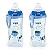 NUK Active Spill Proof Sippy Cup Bundle, 10 oz, 2 Pack, 8+ and 12+ Months