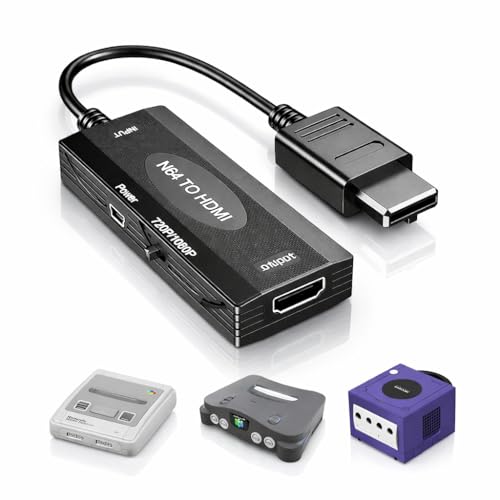 �y���g����HDMI�ցzN64/SFC/GC�Ή� HDMI�R���o�[�^�[ 1080P 16:9�œK�� �X�}�[�g�ڑ����f��