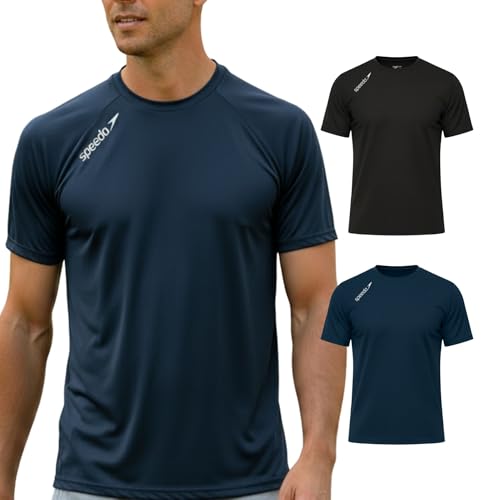 Speedo Kit SPEEDO Kit 2 Camisetas Dry Fit Academia Esportiva Masculina, 1 Marinho ...