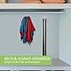 Omhomety 2 Stück Gürtelhalter Gürtel Aufbewahrung, Drehbarer Metall Gürtel Organizer Kann bis zu 48 Gürtel Aufnehmen, Platzsparender Gürtelaufhänger Kleiderschrank Organizer,Silber