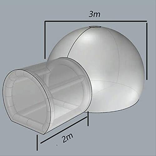 Carpa burbuja inflable domo transparente 4 m para camping miniatura 6