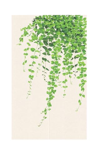 のれん 暖簾 間仕切りカーテン おしゃれ 目隠し 見えにくい 玄関 温泉 旅館 ホテル 廊下 お風呂 洗面所 トイレ オーダー可 ドアカーテン キッチ リビング 飲食店 出入り口 ポトス 幅75丈120cm