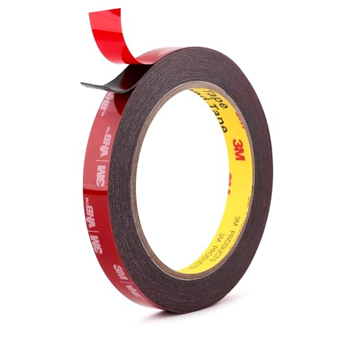 Image of 3M Double Sided Tape Heavy Duty Mounting Tape 1 /2 inch x 18Ft 5925 Strong Adhesive Waterproof Foam Tape Perfect for Automotive Home Office Decor Indoor and Outdoor Walls