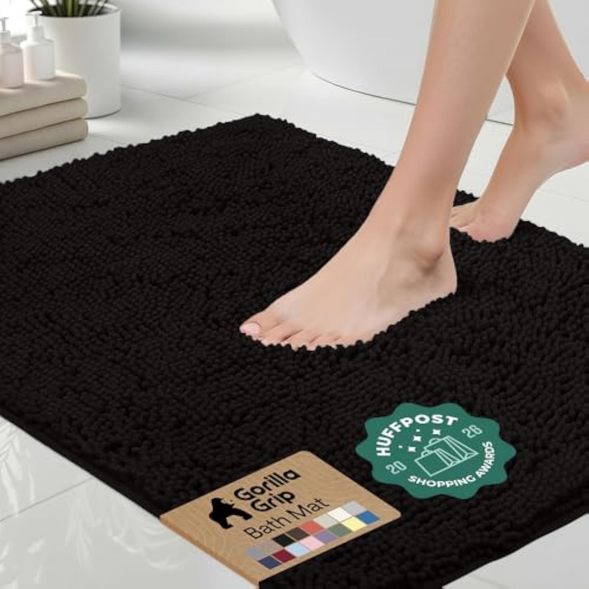 Original Luxury Chenille Bathroom Rug Mat, 36x24