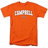 LOGOVISION Campbell University Arch Logo Unisex Adult T Shirt, Orange, X-Large