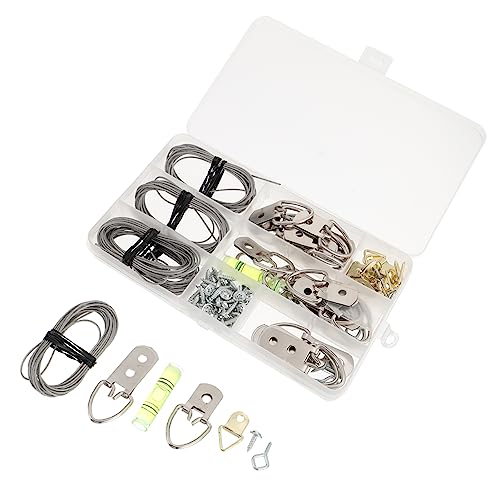 Image of Balacoo DIY Picture Wire Hanging Kit 102pcs Hardware Accessories Set Picture Hangers for Wall Decor