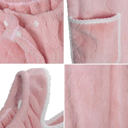 NICEYEA Damen Saunakilt Saunatuch Tragbar Bademantel Sling Baderock Wrap Weich Saugfähig Verstellbare Robe Bademäntel Sauna Kilt Mikrofaser Duschtuch für Spa Dusche Pool Badezimmer, 135X85CM