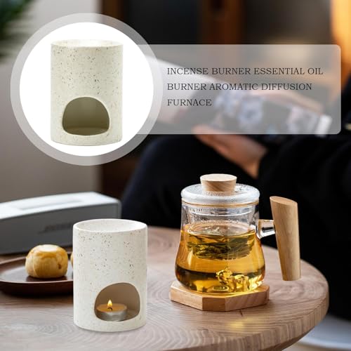 Diffuseur de parfum en céramique et brûleur de cire pour salon - 4