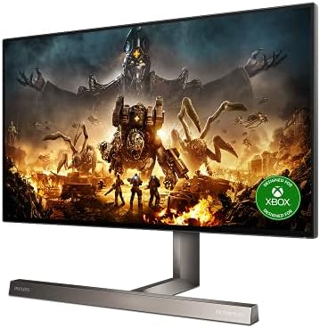 Philips Gaming 279M1RV - 27 Inch 4K 144Hz Console Gaming Monitor, 1ms, Nano IPS, DTS sound, Speakers, Height Adjust (3840 x 2160 @ 144Hz HDMI 2.1 / DP 1.4 / USB-C/USB 3.2)
