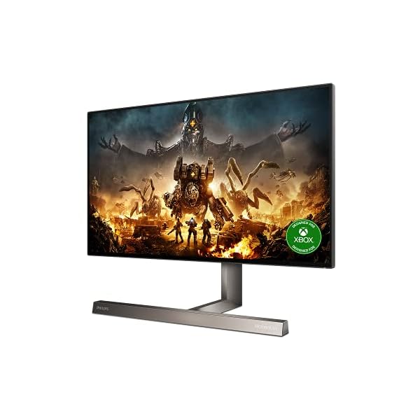 Philips 279M1RV/00-27, Monitor UHD para Juegos, HDR600, Ambiglow, FreeSync Premium Pro (3840 x 2160, 144 Hz, HDMI 2.1, Display Port 1.4, USB-C 3.2, Hub USB) Negro - Image 3