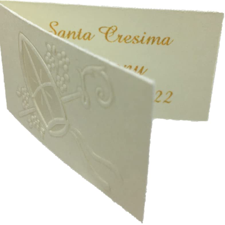Bigliettini Cresima Con Spedizione Omaggio per Bomboniera (PEZZI 200)